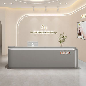 Estética médica minimalista Clínica dental Mostrador de recepción Hotel corporativo Recepción Cuadrado Salón de belleza Mostrador de cajero - Product Image 4