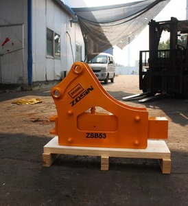 ZSB680 Anexos para Escavadeira Martelo Disjuntor Hidráulico com Bomba Motor & Motor Rock Hammer Instalado em Retroescavadeira - Product Image 5