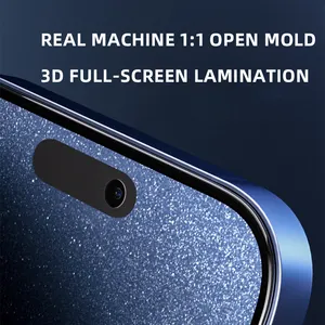 2024 caldo Mobile 2.5D 9H HD chiara Privacy Anti-spia vetro temperato pellicola di protezione dello schermo alta trasparente per iPhone 15 Pro Max