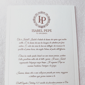 Papier texturé blanc de luxe avec monogramme en cuivre, papeterie personnalisée, papier à lettres avec enveloppe, impression personnalisée en relief - Product Image 4