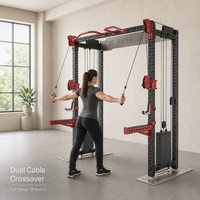 REYK Alat Latihan Kabel Adjustable Cross Trainer Desain Pulley Tetap Dengan High Pull Low Row untuk Kebugaran