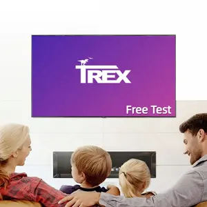 Prueba gratuita de pantalla de TV Trex Ott 4K para dispositivo Android Smart TV M3U Código de enlace Precio de reventa