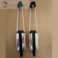 Pince de fixation pour câble à fibre optique en alliage d'aluminium de haute qualité, pour ligne aérienne extérieure ADSS, borne d'ancrage de poteau, certifiée CE