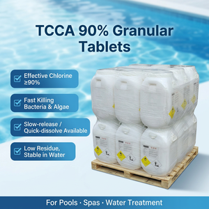 Químico para Tratamiento de Piscinas, Ácido Triclorocianúrico (TCCA) en Tabletas, <span class=keywords><strong>Granulado</strong></span> y Polvo, Proveedor Chino - Product Image 6