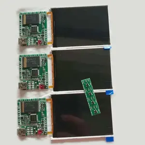 中国工厂供应商人工风格定制2.4英寸液晶显示屏，带视频模块广告播放器卡