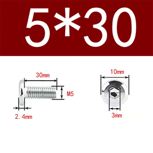 Tornillo de Cabeza Hexagonal M6 X 20 GR5, Acero con Óxido Negro, Diámetro de Cabeza de 12 mm, Lado Hexagonal de 4 mm con Tuercas para Fijación Industrial - Product Image 4