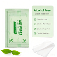 Tisu Basah Ramah Lingkungan Ekstra Lembut Non-Woven Sachet Tunggal Sekali Pakai untuk Kebersihan Rumah Tangga dengan Logo Kustom