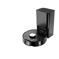 Robot Vacuum Cleaner Otomatis 2-in-1 dengan Navigasi Laser dan Pel Basah/Kering, Dilengkapi LDS Lidar untuk Garasi dan Rumah