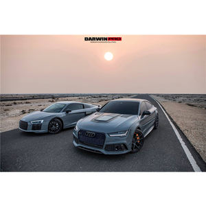 Capot de capot transparent en fibre de carbone Darwinpro Black Sails Style pour A7 S7 RS7 - Product Image 2