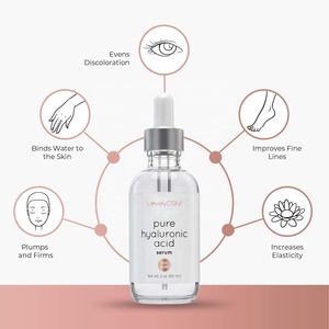 OEM 20% vitamina C 100% suero de ácido hialurónico puro ingredientes orgánicos antienvejecimiento reafirmante hidratante resplandor cara suero brillante - Product Image 5