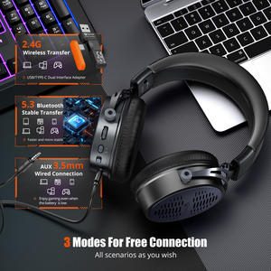 Auriculares para Juegos Meetion BTH013, Auriculares para Jugadores con Micrófono, Auriculares Inalámbricos para Juegos Profesionales - Product Image 3