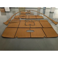 Tapis de pont en mousse EVA imitation teck pour plateforme de bain Sea Ray 240 Sundeck 2006, style SeaDek MarineMat Gatorstep, auto-adhésif