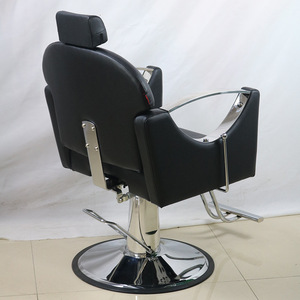 Sillón de Barbero Vintage de Cuero PU, Bomba Hidráulica de Alta Resistencia, Giratorio 360 Grados, Reclinable, para Peluquería - Product Image 4