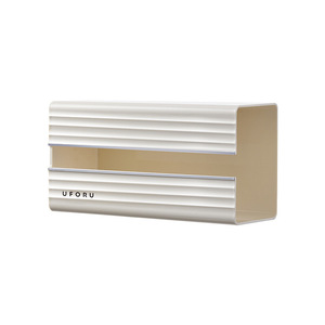 Caja de pañuelos montada en la pared, almacenamiento multiusos de color blanco crema para baño y sala de estar - Product Image 2