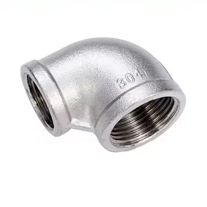 SS 304 316 Stainless steel NPT BSP reducing female threaded elbow