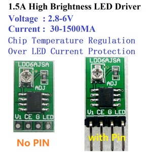 30-1500MA Adjustable Constant Current LED Driver DC 3.3V 3.7V 4.2V 5V <strong>PWM</strong> <strong>Control</strong> <strong>Board</strong> Buck Power module - Product Image 2