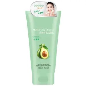 Factory Wholesale OEM Avocado Moisturizing And Moisturizing Facial Cleanser Clear And Transparent