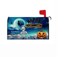 Housse de boîte aux lettres d'Halloween motif citrouille fantôme blanche, protection et décoration, prix usine