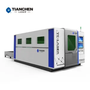 Enclosed Laser Cutting Machine Jinan Tianchen 6KW Enclosed Exchange Worktable Protective Fiber Laser Cutting Machine