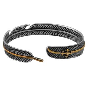 Conjunto de Joyería de Anillos y Brazaletes de Acero Inoxidable de Estilo Clásico, Diseño Abierto, Regalos Vintage, Directo de Fábrica - Product Image 2