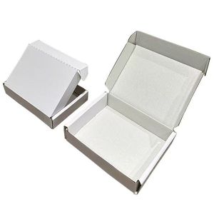Tùy chỉnh tái sử dụng có thể tái chế giấy kraft trắng máy bay phong cách sóng carton gấp hộp vận chuyển bốn màu bù đắp dập nổi - Product Image 6