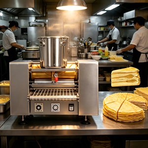 Machine à crêpes polyvalente avec revêtement antiadhésif, température réglable, pour café, machine à faire des rouleaux aux œufs, économie d'énergie, taille compacte - Product Image 1