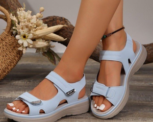 Sandalias de Mujer con Cierre de Velcro, Suela de Goma Antideslizante, Tallas EU 35-43, Transpirables, Compatibles con OEM, para el Uso Diario, Playa, Aire Libre, Casuales - Product Image 2