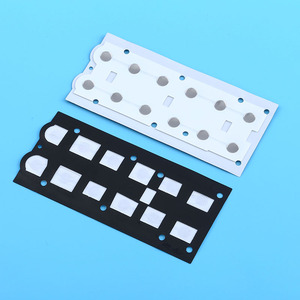 Échantillon gratuit de feuille de cuivre double couche transparente avec adhésif pour télécommande de <span class=keywords><strong>télévision</strong></span>, dôme métallique rond - Product Image 3