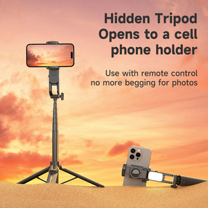 Produttore vendita calda stabilizzatore per telefono cellulare pieghevole Mini supporto portatile treppiede intelligente tre luci Selfie Stick porta telefono - Product Image 6