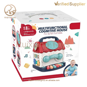 Bébé mémoire Cognition Montessori personnalisé éducation précoce couleur magique jeu <span class=keywords><strong>maison</strong></span> multi-fonctionnel musique lumière activité carré jouets - Product Image 6