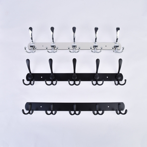 <span class=keywords><strong>2025</strong></span> nóng bán Wall Mount móc áo kim loại Robe đường sắt giá Khăn móc áo móc nhiệm vụ nặng nề móc thép không gỉ Đường Sắt móc - Product Image 1