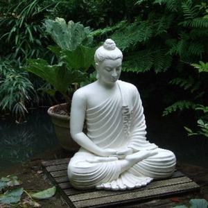 Garden Religious Decoration Beautiful Large White Marble Buddha Statue for Sale