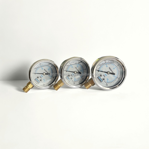 Hoge Kwaliteit Glycerine Vulling Manometer 60Mm 400bar Npt1/4 Draad Terug Aangesloten Axiale Vacuüm Meter Drukmeter - Product Image 1