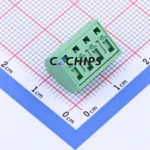 JL102-35004G01 Screw Terminal Block Through hole Component (THT),P=3.5mm Connector 1x4P 3.5mm Green Through Hole - Product Image 2