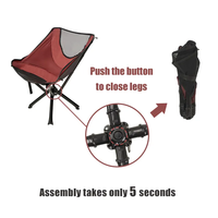 Nouveaux produits en gros chaise de camping en plein air à dossier haut boîte de rangement pliante chaise de camping portable en plein air