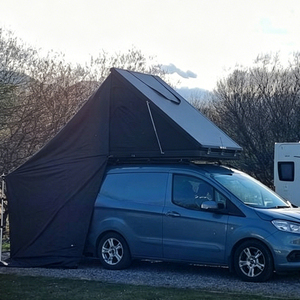 Carpa de techo rígida impermeable para 4 personas, portátil, para 5 personas, para autos, carpa de techo rígida para camping, para SUV - Product Image 1