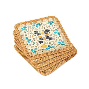 แผ่นรองจานทรงกลมทำจากมุกธรรมชาติ ขนาด 330 มม. เป็นมิตรกับสิ่งแวดล้อม เหมาะสำหรับตกแต่งโต๊ะสไตล์มินิมอลและการใช้งานในชีวิตประจำวัน คุณภาพสูง - Product Image 6