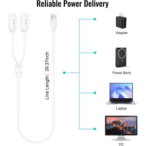Cable de Carga Magnético Tractive de 1m, Cable USB para Rastreador GPS de Perros, Monitoreo de Mascotas - Product Image 3