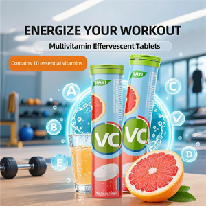 Tabletas Efervescentes Multivitamínicas de Pomelo con Vitaminas ABCD para Energía, Suplementos Deportivos para Adultos - Product Image 4