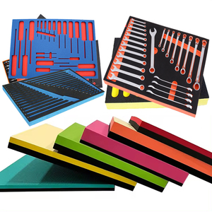 2025 tùy chỉnh chết cắt CNC xay định tuyến EVA bọt chèn <span class=keywords><strong>2</strong></span> giai điệu bảo vệ bao bì hoa hộp đen bọt chèn với Ribbon - Product Image 6