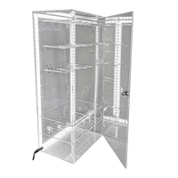 Nouveau support moderne de vitrine de comptoir en acrylique pour accessoires mobiles support d'écouteurs pour téléphone portable avec crochets pour affichage d'écouteurs