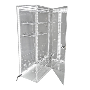 Hiện đại New Acrylic truy cập hàng đầu hiển thị trường hợp Rack cho điện thoại di động Phụ kiện điện thoại di động Earbuds đứng với tai nghe hiển thị <span class=keywords><strong>PEG</strong></span> <span class=keywords><strong>Hooks</strong></span> - Product Image 6