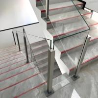 Poteau de garde-corps en verre, acier inoxydable 304, balustrade, balcon, terrasse, escalier, garde-corps sans cadre, garde-corps sans dessus, designs de terrasse