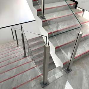 Poteau de garde-corps en verre, acier inoxydable 304, balustrade, balcon, <span class=keywords><strong>terrasse</strong></span>, escalier, garde-corps sans cadre, garde-corps sans dessus, designs de <span class=keywords><strong>terrasse</strong></span> - Product Image 3