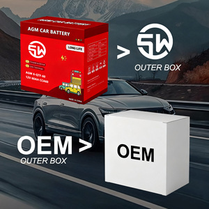 แบตเตอรี่รถยนต์ 5W AGM 12V 105Ah รุ่น 6-QTF-105(950) สำหรับรถยนต์ระบบสตาร์ท-สต็อปอัตโนมัติ - Product Image 1