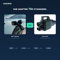 Adaptateur GANCRON GBT vers CCS2 300A 1000V DC pour recharge de voitures chinoises (GB/T vers CCS2)