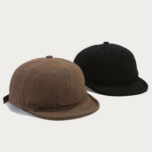 Gorra de béisbol vintage de estilo urbano deportivo para mujer, de tela suave, personalizada, con visera corta, con logo, a la moda, lavada, para parejas, estilo utilitario. - Product Image 2