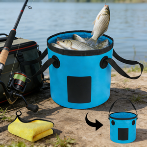 Lavabo Plegable Portátil de Alta Calidad, Impermeable, de 10L, para Camping, <span class=keywords><strong>Escalada</strong></span>, y Cubo de Pesca - Product Image 3