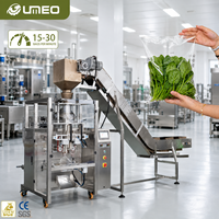 Machine d'emballage semi-automatique 15-30 sacs/min à alimentation manuelle pour noix, bonbons, fruits secs, snacks, granulés, emballage multi-matériaux