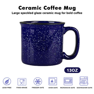 Alta Qualità 13 Once Tazza da Campeggio in Ceramica Maculata con Logo Personalizzato - Product Image 2
